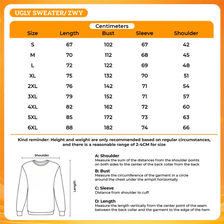 3D UGLY SWEATER - Kuromi Store